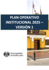 Vista preliminar de documento Plan Operativo Institucional (POI) 2025 - Versión 1
