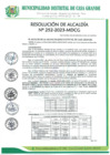 Vista preliminar de documento Resolución de Alcaldía 252-2023