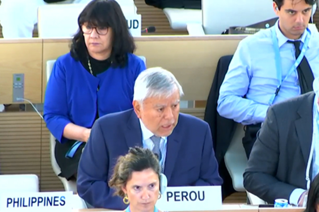Perú reafirma compromiso con Derechos Humanos y viene participando activamente en 54° Consejo de Derechos Humanos de la ONU, en Ginebra