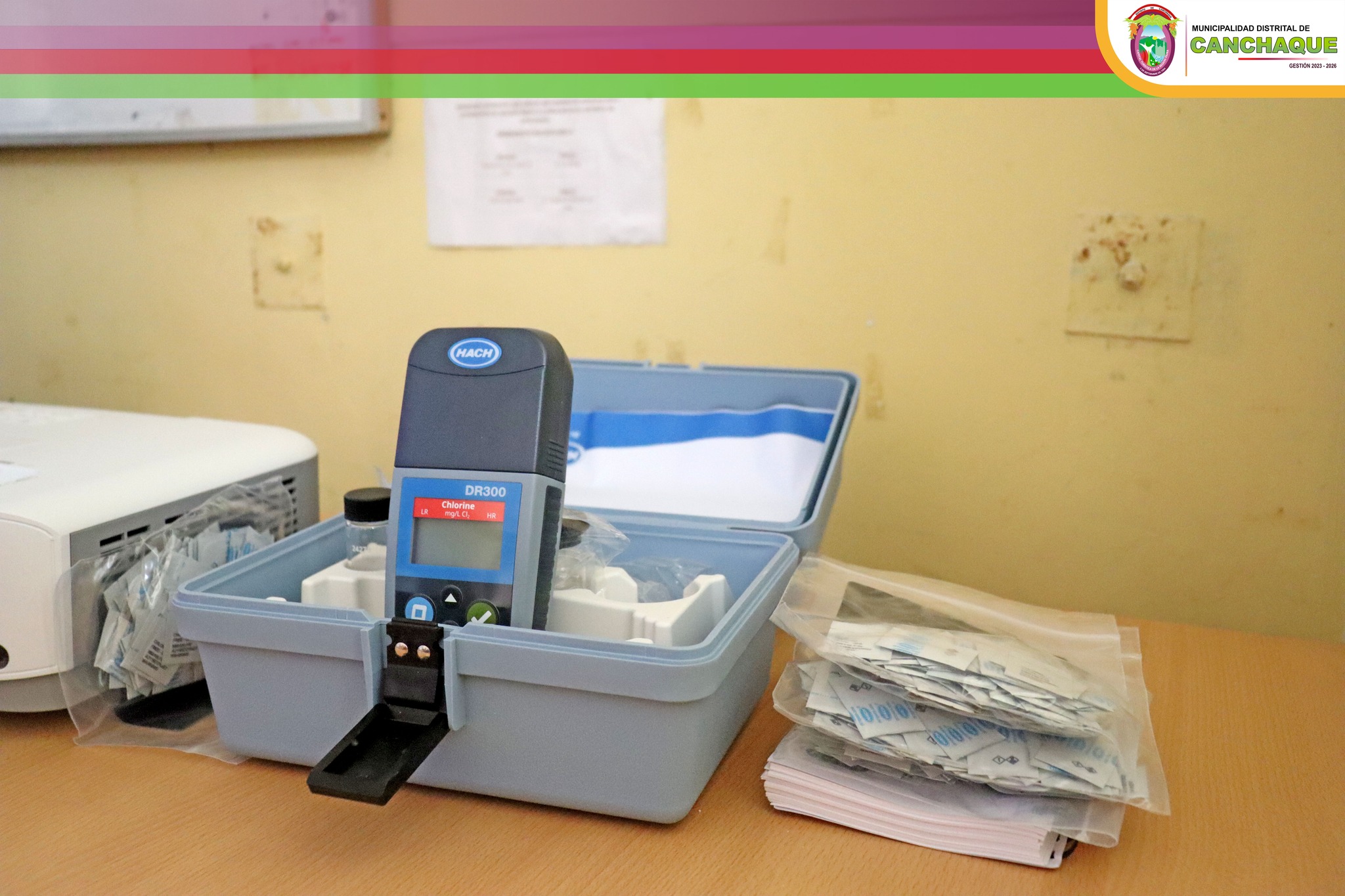 🟥🟩🟦 || Equipamiento del Área Técnica Municipal con instrumentos para medición de cloro y equipo de computo
