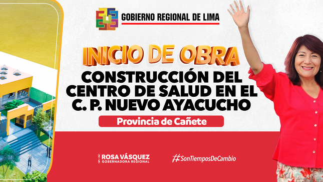 Construcción del Centro de Salud de Nuevo Ayacucho empezará el 16 de setiembre en Cañete
