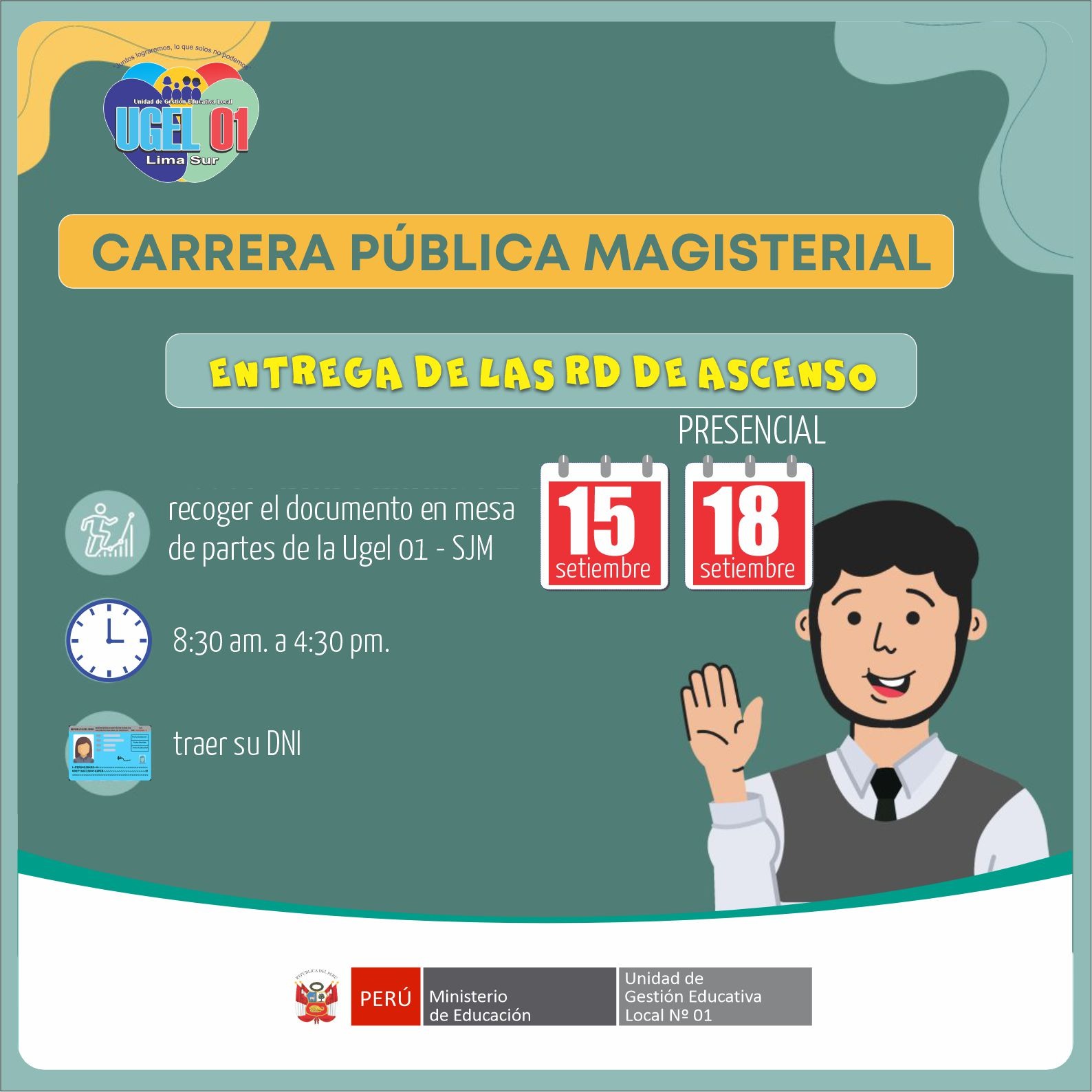 Entrega de RD de Ascenso en la Carrera Pública Magisterial 2023