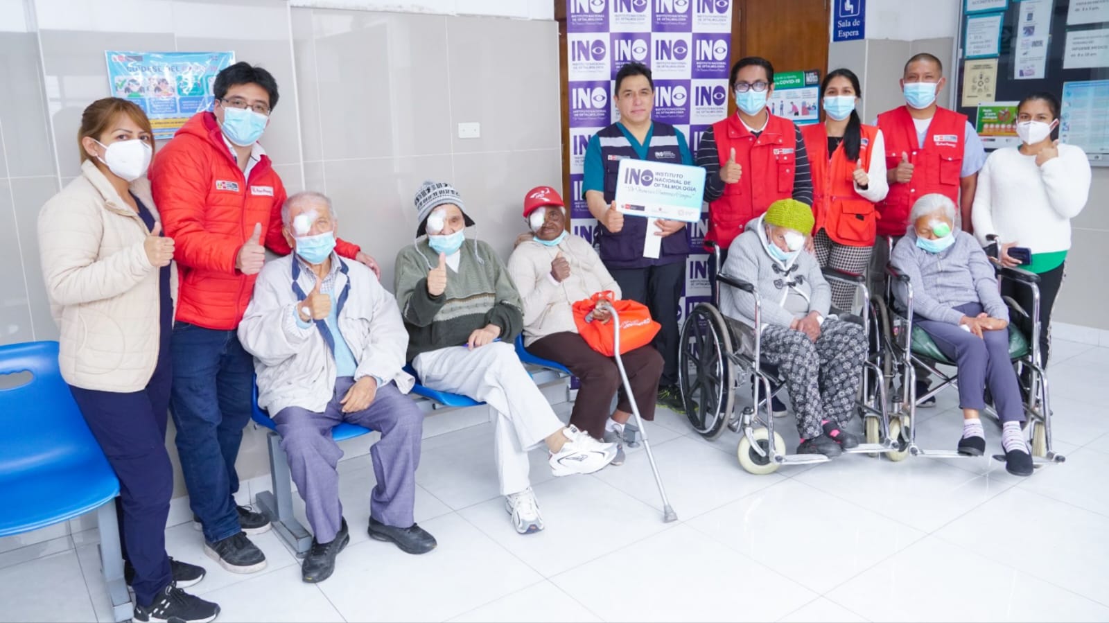 Minsa: adultos mayores del Inabif recuperarán la visión tras ser operados de cataratas en el INO