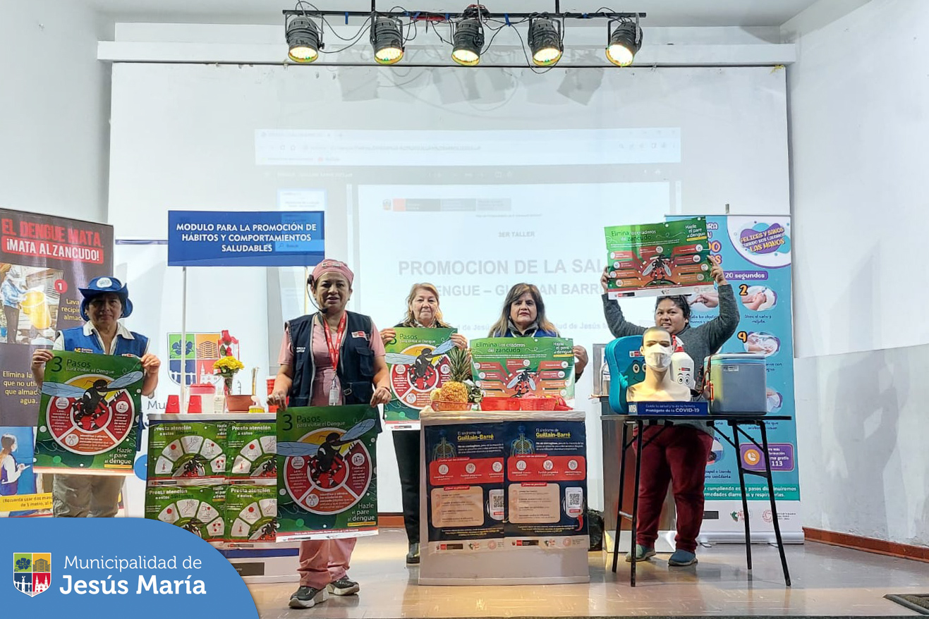👏🏼 Se realizó exitosamente nuestro Tercer Taller de Promoción de la Salud, los vecinos asistentes pudieron aprender acerca de las medidas de control que deben tener para prevenir el Síndrome de Guillain-Barré y el temible Dengue. 🦟
⚕️ En Jesús María promovemos el cuidado de la salud de todos los jesusmarianos.