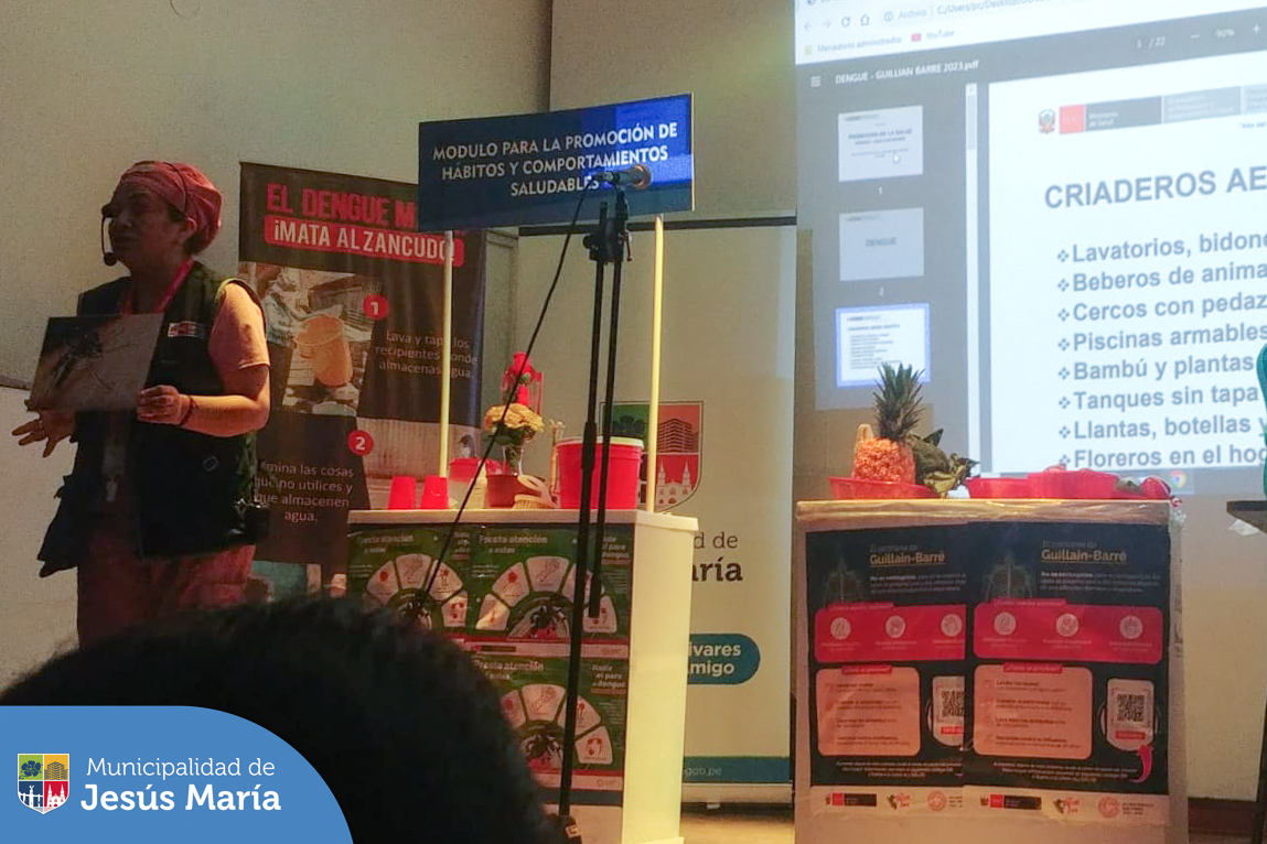 👏🏼 Se realizó exitosamente nuestro Tercer Taller de Promoción de la Salud, los vecinos asistentes pudieron aprender acerca de las medidas de control que deben tener para prevenir el Síndrome de Guillain-Barré y el temible Dengue. 🦟
⚕️ En Jesús María promovemos el cuidado de la salud de todos los jesusmarianos.