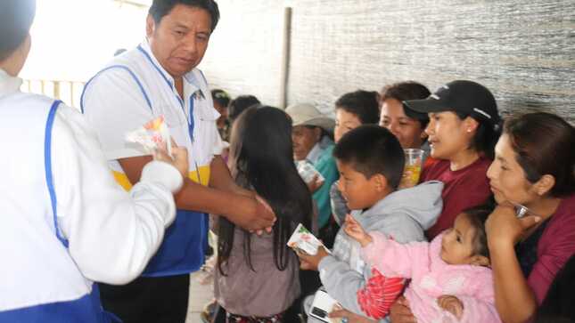 inauguración del programa jugando sonrie beneficiando a los niños y niñas 