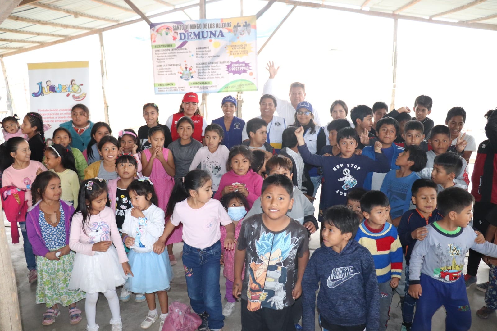 inauguración del programa jugando sonrie beneficiando a los niños y niñas
