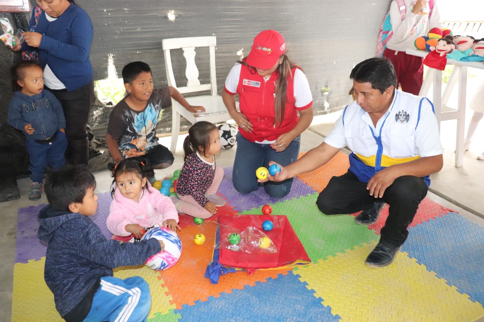 inauguración del programa jugando sonrie beneficiando a los niños y niñas