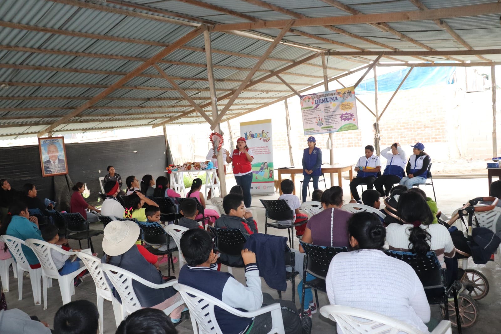 inauguración del programa jugando sonrie beneficiando a los niños y niñas