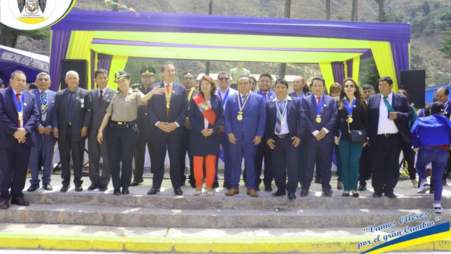 Alcalde Jorge Vidal Obispo Participó en los 110° Aniversario de la Elevación de Villa a Ciudad de la Provincia de Huarochirí  Matucana