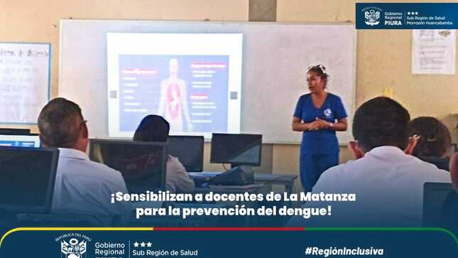 Sensibilizan a docentes de la matanza para prevención del dengue.