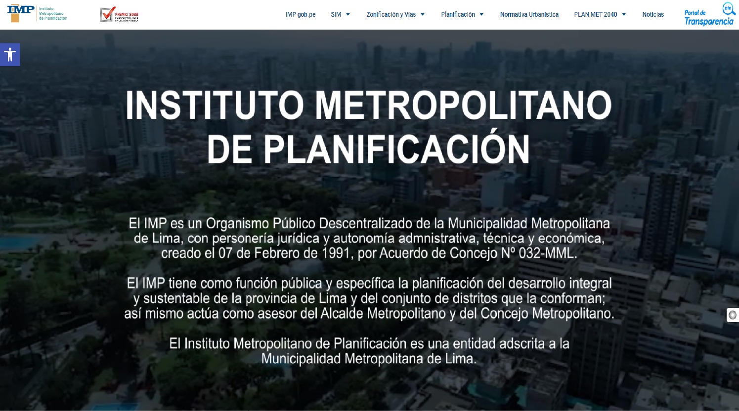 El Instituto Metropolitano de Planificación revela su nueva página web, una herramienta innovadora para el desarrollo sostenible.