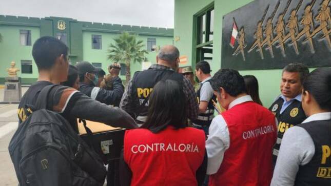 Auditores de la Contraloría General de la República formaron parte del operativo de intervención de instalaciones del Ejército Peruano en las regiones de La Libertad y Piura, en el cual también participaron representantes del Ministerio Público y la Policía Nacional del Perú (PNP), a través de la Dirección Contra la Corrupción.