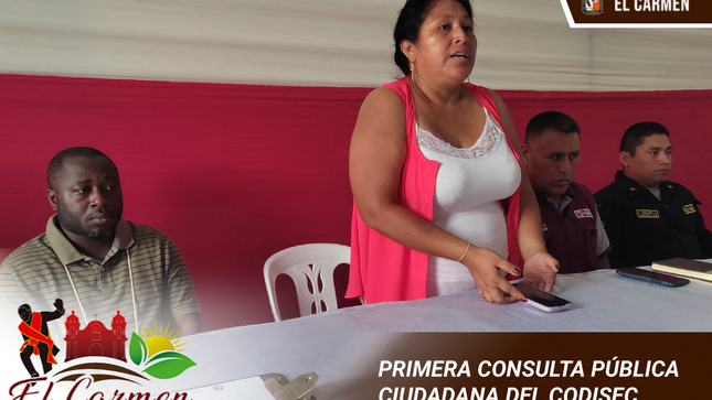 PRIMERA CONSULTA PÚBLICA CIUDADANA DEL CODISEC