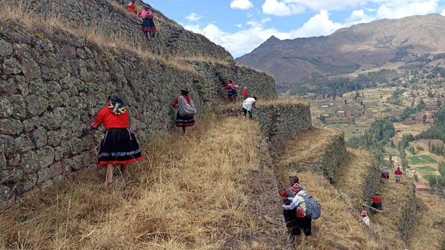 Jornada de limpieza en el Parque Arqueológico de Pisac