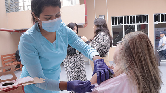 Corte Superior del Callao realiza campaña de vacunación en beneficio de los trabajadores judiciales