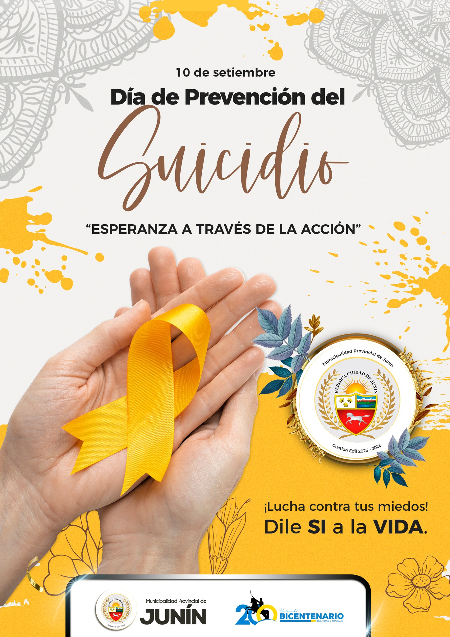 Junín se une en el Día de Prevención del Suicidio, enfatizando la importancia de la salud mental y el apoyo comunitario.