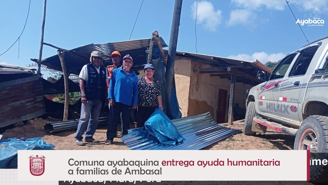 COMUNA AYABAQUINA ENTREGA AYUDA HUMANITARIA A FAMILIAS DE AMBASAL