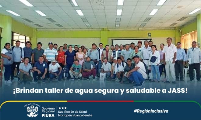 Brindan taller de agua segura y saludable a JASS