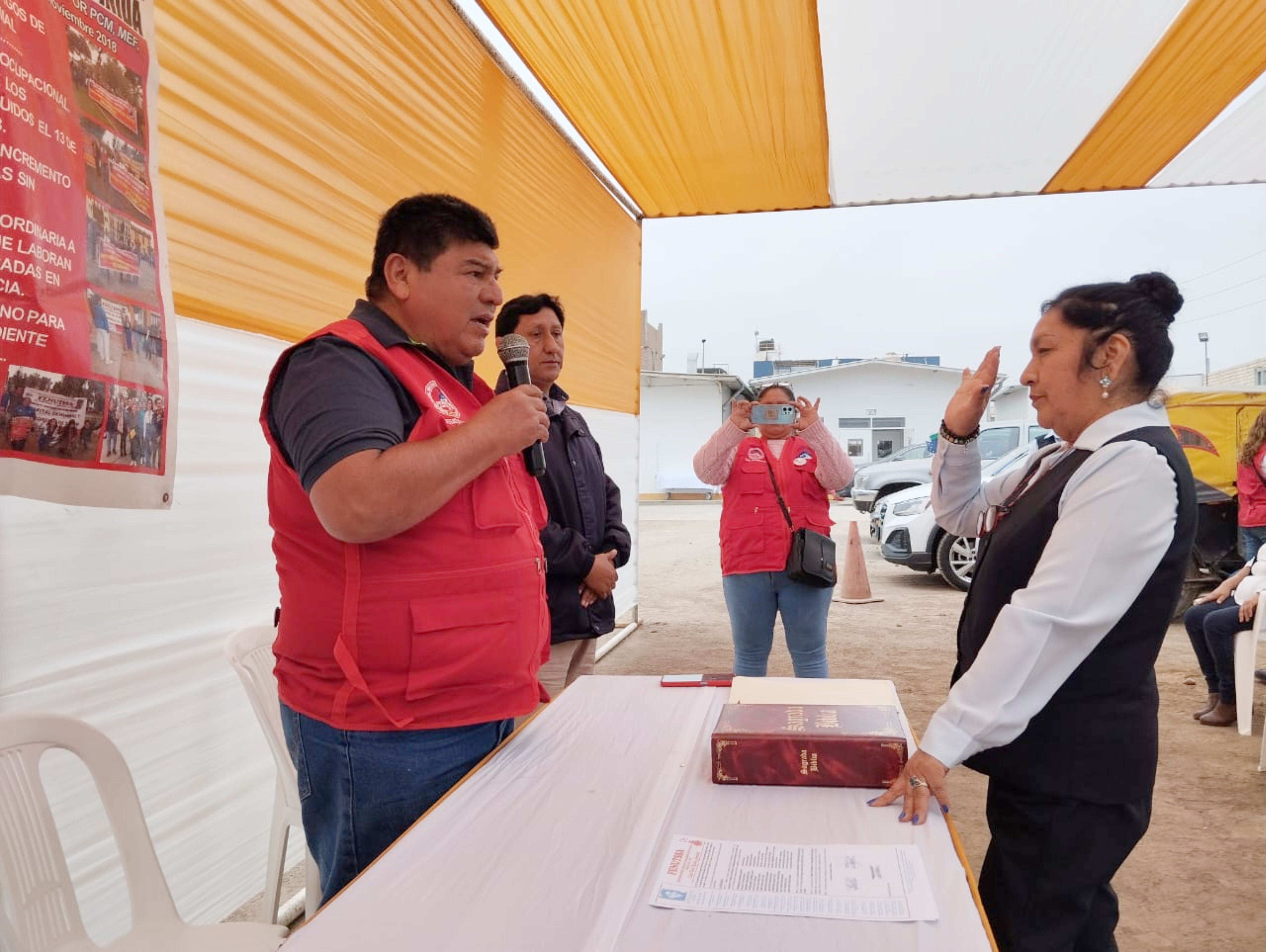 Juramenta nuevo Sindicato Unificado de Trabajadores Base Huaral