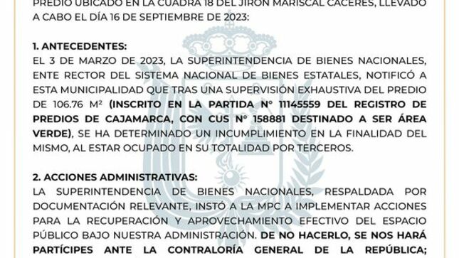 comunicado