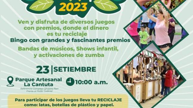 Ven y disfruta de una mañana diferente con show infantil, bingo, premios y mucho más.  El cuidado del medio ambiente está en nuestras manos. ✅  VOLUNTARIADO AMBIENTAL REGIONAL -
RED AMBIENTAL JUVENIL CAJAMARCA -RAJUCAJ
🗓️23 setiembre  
🕛10:00 a. m. 
📍Parque Artesanal - La Cantuta 