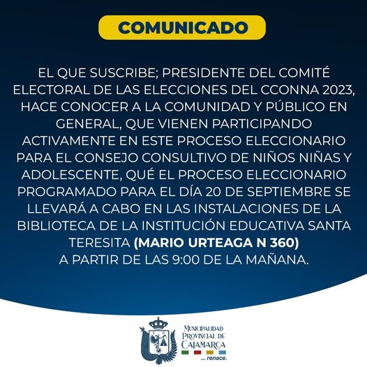 COMUNICADO