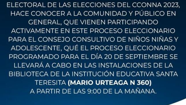 COMUNICADO