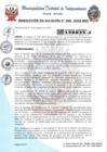 Vista preliminar de documento Resolucion de Alcaldia N° 260-2023-MDI