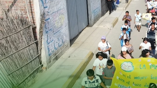 Caminata por el día de la Familia Peruana.