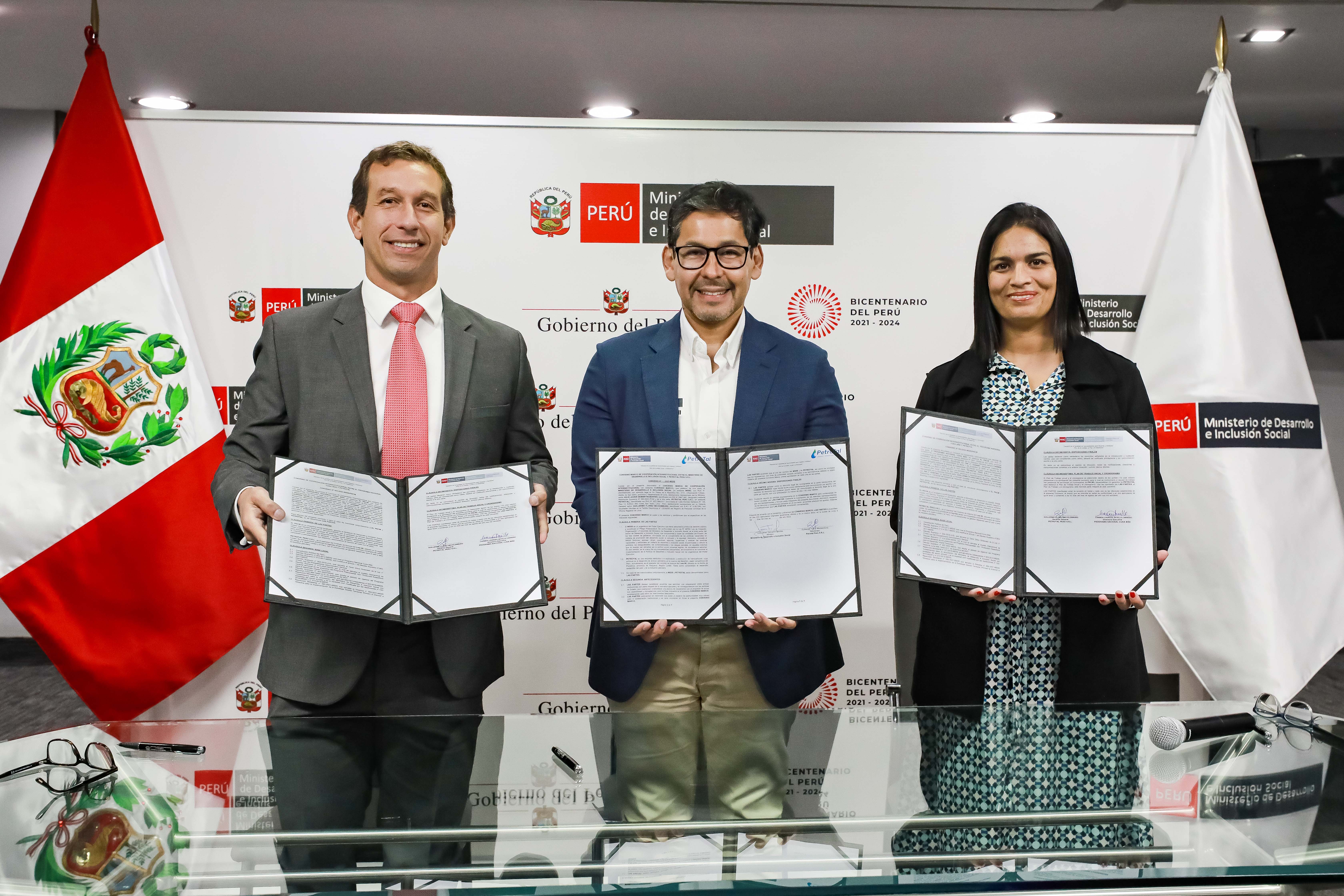 Cuna Más y PetroTal suscriben convenio de cooperación interinstitucional en favor de la primera infancia de Loreto