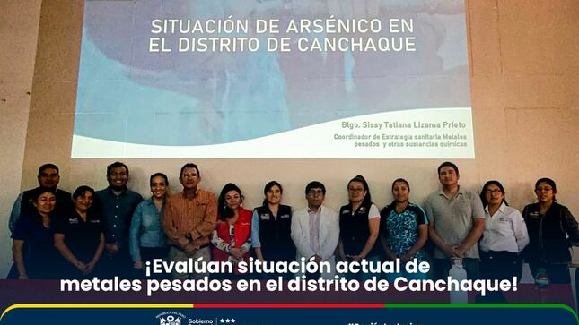 Evalúan situación actual de metales pesados en el distrito de Canchaque.