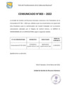 Vista preliminar de documento  Comunicado