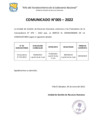 Vista preliminar de documento  Comunicado