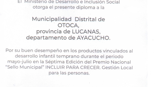 Séptima Edición del Premio Nacional "Sello Municipal" INCLUIR PARA CRECER. Gestión Local para las personas.