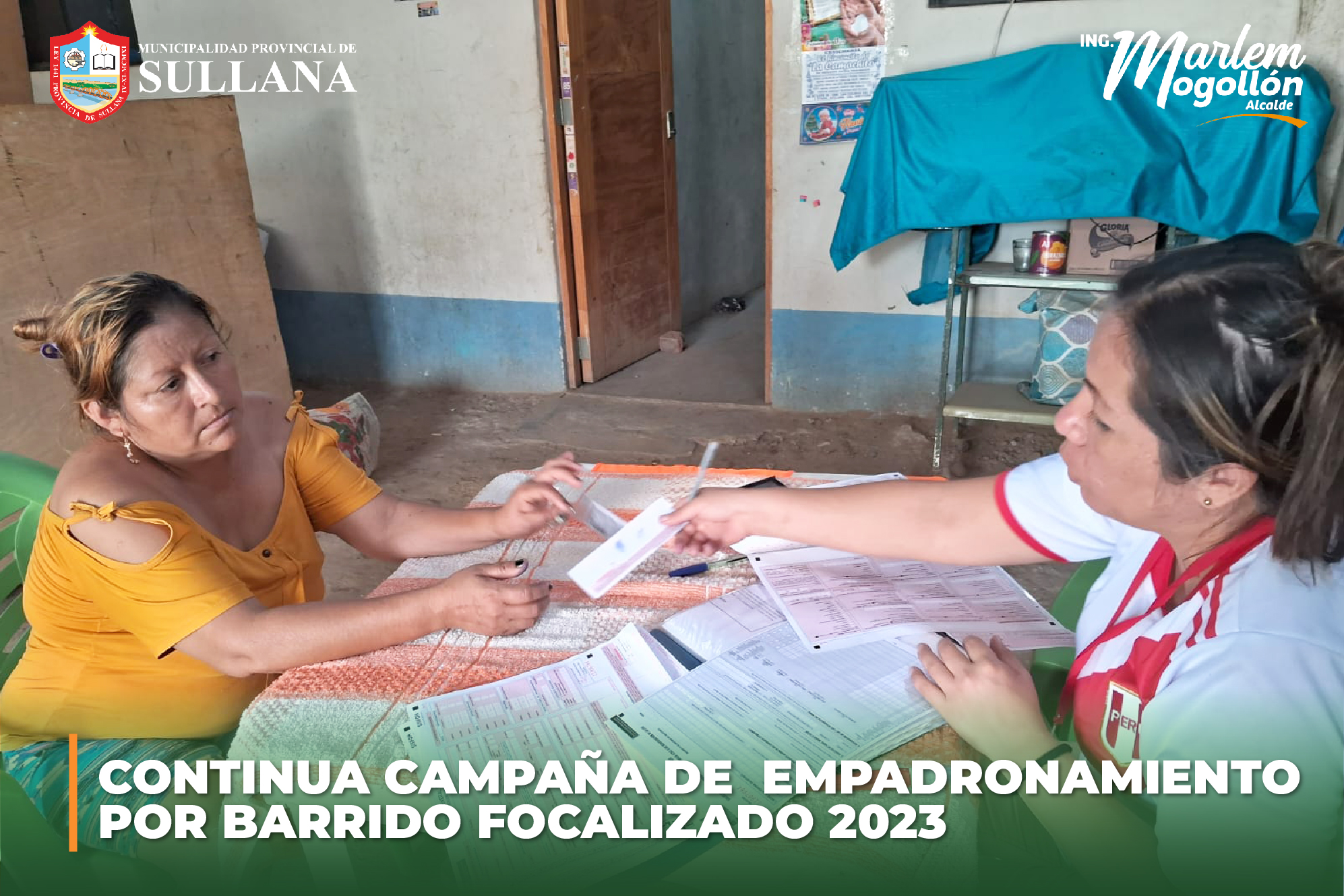 CONTINUA CAMPAÑA DE EMPADRONAMIENTO POR BARRIDO FOCALIZADO 2023