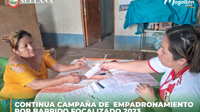 CONTINUA CAMPAÑA DE EMPADRONAMIENTO POR BARRIDO FOCALIZADO 2023