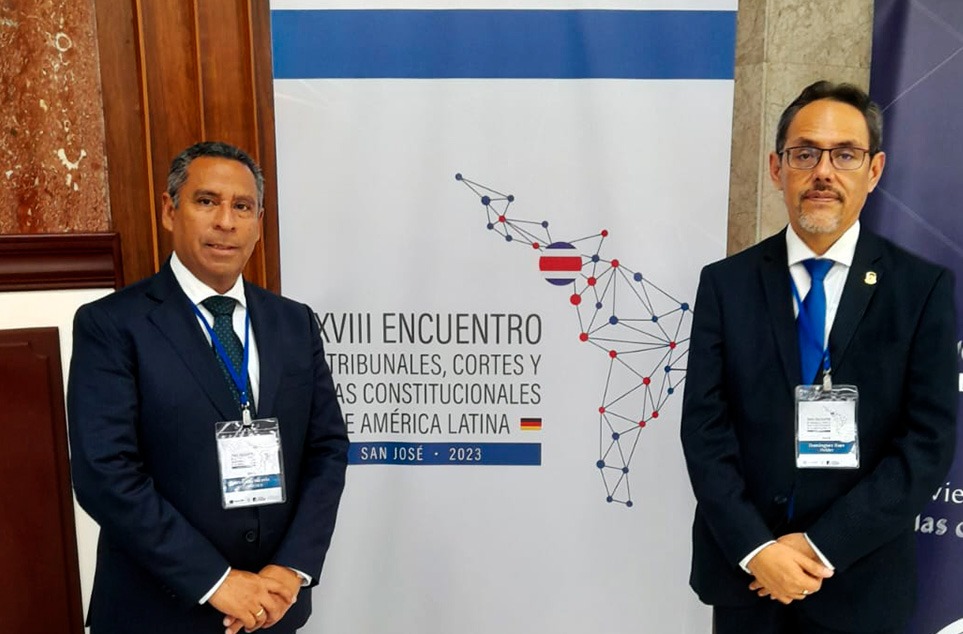 Magistrados del Tribunal Constitucional del Perú, Francisco Morales y Helder Domínguez.