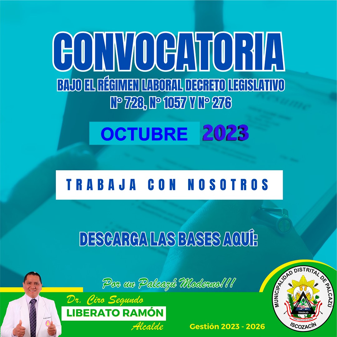 La imagen hace referencia a la convocatoria y los regimenes de las plazas a contratar
