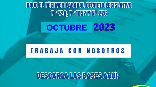 La imagen hace referencia a la convocatoria y los regimenes de las plazas a contratar