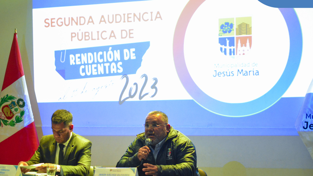 ¡En Jesús María trabajamos con transparencia y honestidad!

👏🏼 Agradecemos a todos los vecinos que asistieron a nuestra Segunda Audiencia Pública de Rendición de Cuentas 2023, pudieron conocer los avances y retos que enfrentamos para seguir mejorando nuestro querido Jesús María y hacer sus consultas directamente a nuestro alcalde Jesús Gálvez Olivares.
Los invitamos a conocer el detalle en 📽️ https://bit.ly/3EKQv1u
