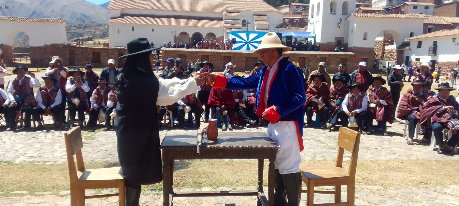 Puesta en escena: Dialogo entre Túpac Amaru y Mateo Pumacahua