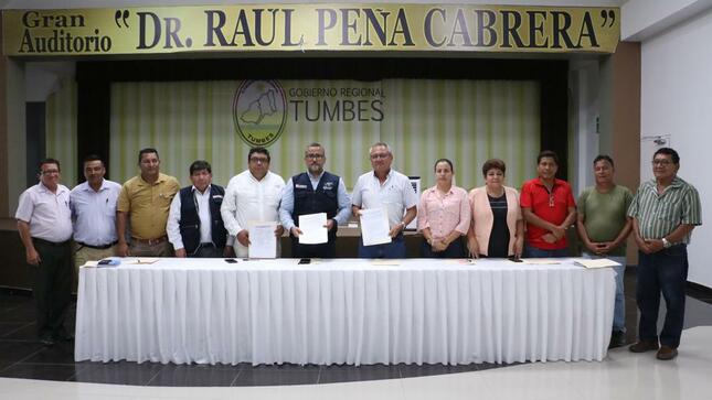Tumbes Autoridades del Minsa y Gobierno regional fijan compromisos en prevención del dengue y preparación por fenómeno El Niño