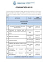 Vista preliminar de documento COMUNICADO CAS ORD. N°003-2023-PROCESO DE CONVOCATORIA CAS ORDINARIO N° 001-2023- REPROGRAMAR EL CRONOGRAMA