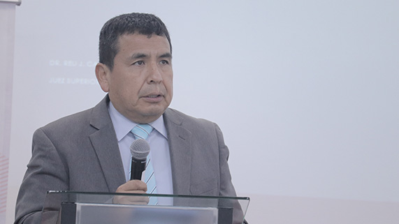 Juez superior Reli Callata Vega de la Tercera Sala Penal de Apelaciones Permanente del Callao explicó la estructura organizacional del Nuevo Código Procesal Penal y el modelo acusatorio en el Perú.