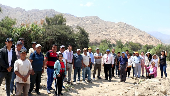 MUNICIPIO DE HUAURA INAUGURA IMPORTANTE OBRA DE REHABILITACIÓN DE BOCATOMA PARA EL BENEFICIO DE AGRICULTORES EN PEÑICO