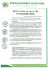 Vista preliminar de documento Resolución de Alcaldía 260-2023