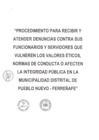 Vista preliminar de documento Directiva de Procedimientos para recibir Denuncias