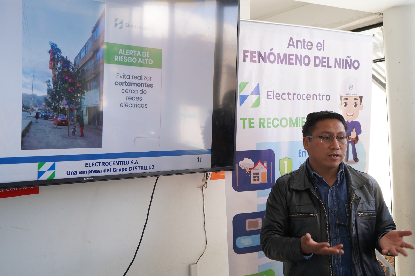 Electrocentro capacita en seguridad eléctrica a personal de serenazgo ante el Fenómeno de El Niño