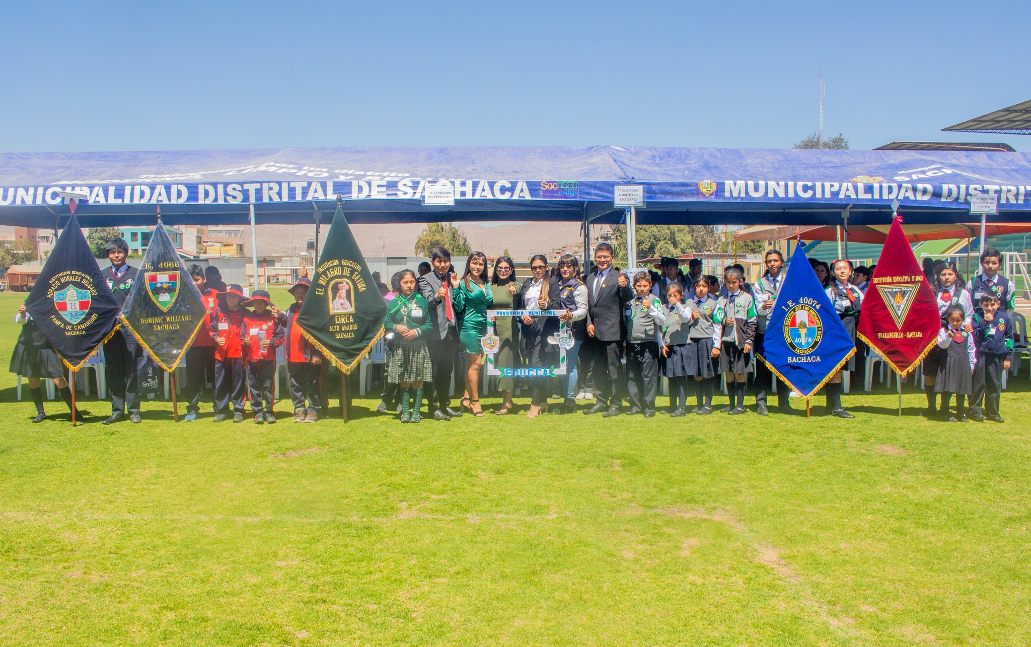 Ceremonia de juramentación de los nuevos brigadistas ambientales se efectuó en el Estadio Municipal.